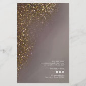 Vloeibare glitter ontwerp prijslijst flyer (Achterkant)