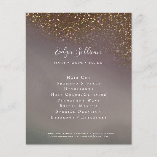 vloeibare glitters flyer (Voorkant)