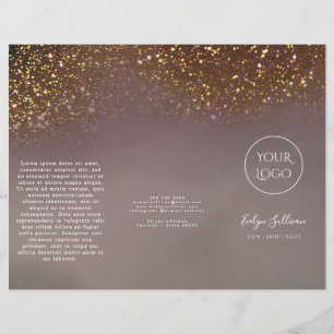 vloeibare glitters ontwerp brochure