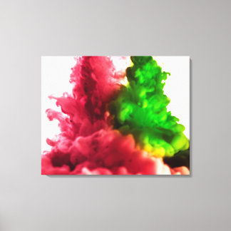 Vloeibare inkt in waterserie 2 canvas afdruk