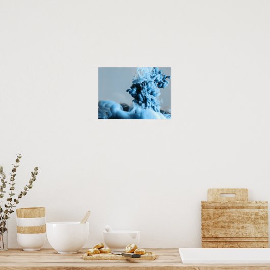 Vloeibare inkt in waterserie 2 poster (Keuken)