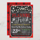 Vloeibare kerstuitnodiging kaart (Voorkant / Achterkant)