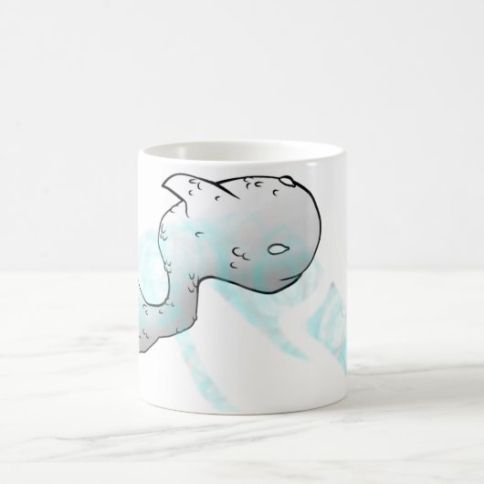 Vloeibare kleuren koffiemok (Center)