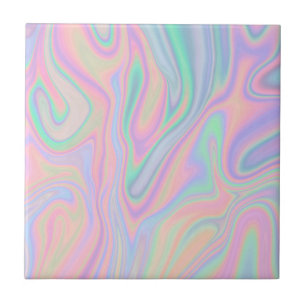 Vloeibare kleurrijke Abstracte regenboog Tegeltje