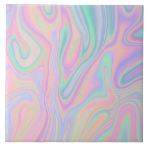 Vloeibare kleurrijke Abstracte regenboog Tegeltje