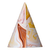 Vloeibare kunst: iriserende abstracte textuur. feesthoedjes (Achterkant)