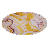 Vloeibare kunst: iriserende abstracte textuur. snijplank (Hoek)