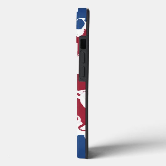 Vloeibare kunst met Uniefacter Case-Mate iPhone Case (Achterkant / Links)