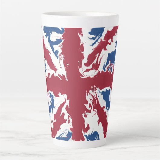 Vloeibare kunst met Uniefacter Latte Mok (Voorkant)