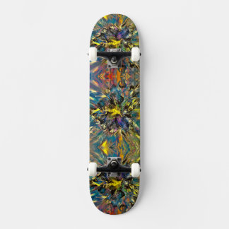 Vloeibare kunst / schilderen skateboard