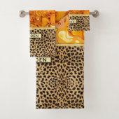 Vloeibare kunstkleuren — Aangepaste luipaard afdru Bad Handdoek (Insitu)