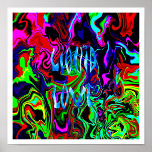 Vloeibare Liefde ~ Print met witte randen.