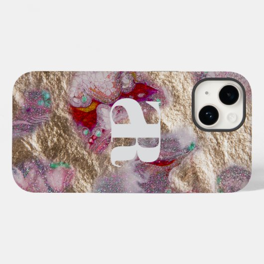 Vloeibare marmer Mix Abstract Modern Trendy Case-Mate iPhone Case (Achterkant (horizontaal))