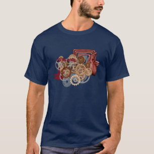 Vloeibare mechanisch t-shirt