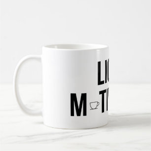 Vloeibare Motivatie Moderne Caffeïne Verslaafde Koffiemok