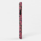 Vloeibare naadloze roze bloemen bladeren een tak Case-Mate iPhone case (Achterkant/rechts)