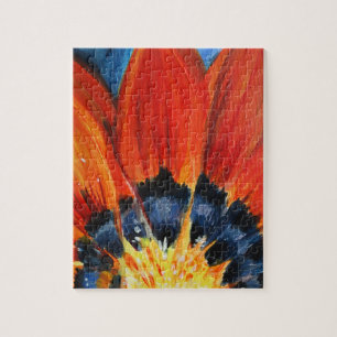 Vloeibare Oranje bladeren Legpuzzel