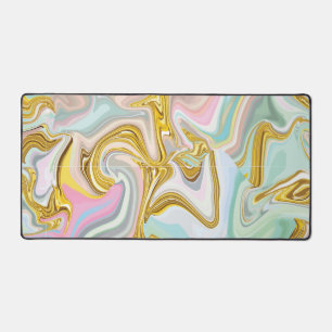 Vloeibare Pastel Goud Bureaumat