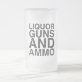 Vloeibare Pistolen en bruinkoolbriketten Matglas Bierpul (Center)