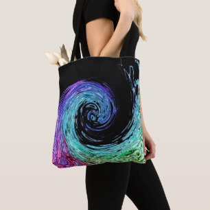 Vloeibare regenbooggolf Canvas tas