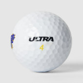 Vloeibare saffiervlinder golfballen (Logo)