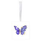 Vloeibare saffiervlinder kubus ornament (Rechts)