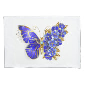 Vloeibare saffiervlinder kussensloop (Voorkant)