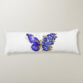 Vloeibare saffiervlinder lichaamskussen (Achterkant)