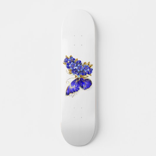 Vloeibare saffiervlinder skateboard (Voorkant)