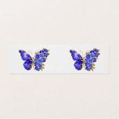 Vloeibare saffiervlinder visitekaartjes (Buitenkant ongevouwen)