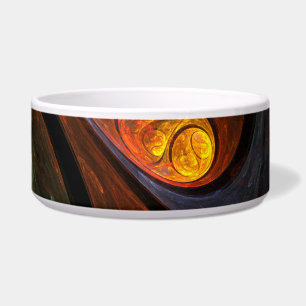 Vloeibare verbinding Abstract Art Dog Bowl Voerbakje