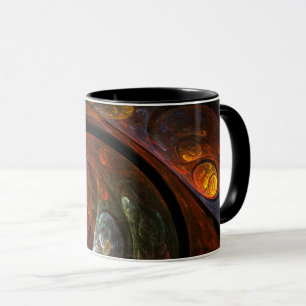 Vloeibare verbinding Abstracte koffie-Mok Mok