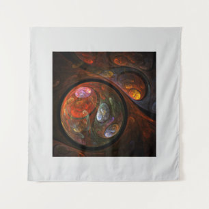 Vloeibare Verbinding Modern Kosmisch Abstracte Kun Wandkleed