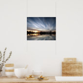 Vloeiend als glas poster (Keuken)