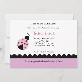 Vloeiend Baby shower Kaart