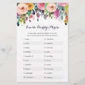 Vloeiend Baby shower Voltooi het Phrase Game van p (Voorkant)