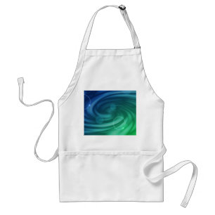 Vloeiend blauw en groene kleur Mix Vortex Standaard Schort