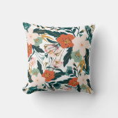 Vloeiend, bruinkoolkunst kussen (Voorkant)