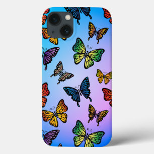 Vloeiend Butterflies iPhone 13 Hoesje