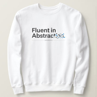 Vloeiend in Abstract Minimalistisch Codeerconcept Trui