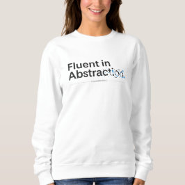 Vloeiend in Abstract Minimalistisch Codeerconcept Trui