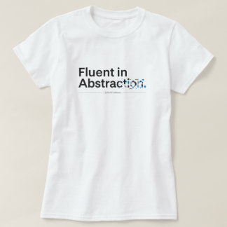 Vloeiend in Abstract Minimalistische Codeerontwerp T-shirt