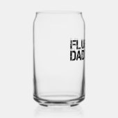 Vloeiend in papa grappen Grappig Vaderdag Blikvorm Glas (Rechts)