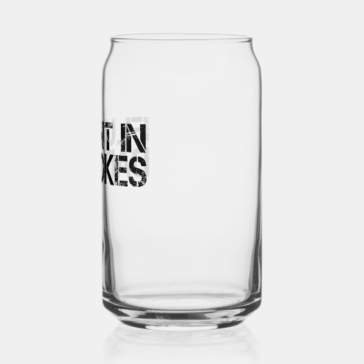 Vloeiend in papa grappen Grappig Vaderdag Blikvorm Glas (Links)