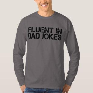 Vloeiend in papa grappen Grappig Vaderdag T-shirt