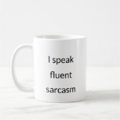 Vloeiend in sarcasme - Bold Personality Mok (Links)
