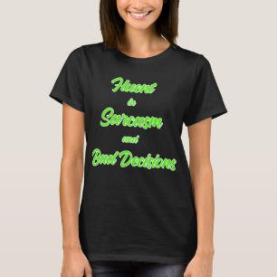 Vloeiend in Sarcasme Grappig T-shirt