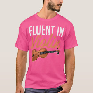 Vloeiend in viooljazz muziekinstrument orkest t-shirt