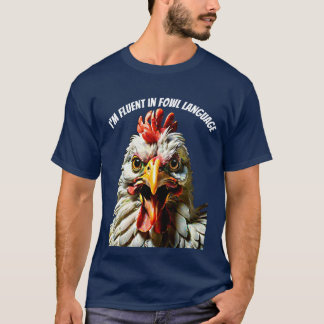 Vloeiend in vogeltaal t-shirt