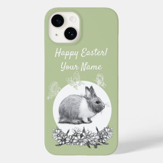 Vloeiend konijn Case-Mate iPhone case (Achterkant)